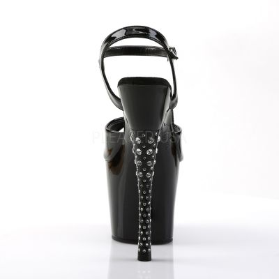 DIAMOND 709 7 RS Imbedded Heel Ankle Strap Platform Sandal