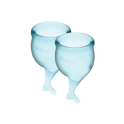 Satisfyer Feel Secure Menstrual Cup Light Blue