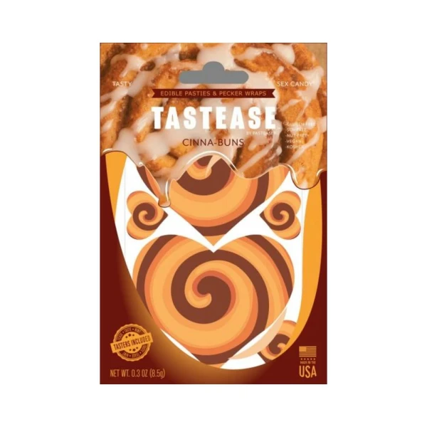 Tastease By Pastease Cinna-buns Cinnamon Roll Candy Edible Pasties & Pecker Wraps