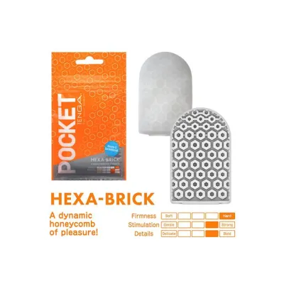 Pocket Tenga Hexa brick Stroker