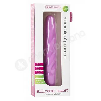 Shots Toys Pink Silicone Twist Vibrator