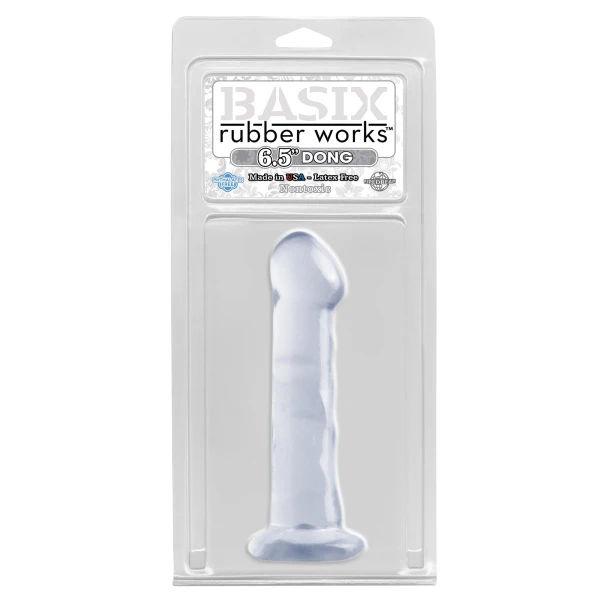 Basix Rubber Works 6.5'' Dong With Suction Cup