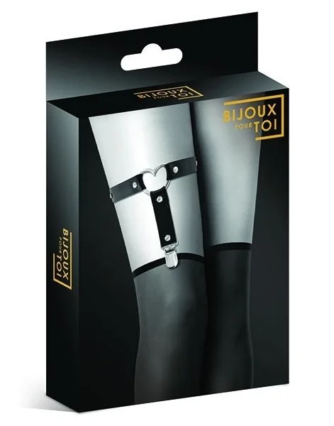 Bijoux Pour Toi Heart Garter Black