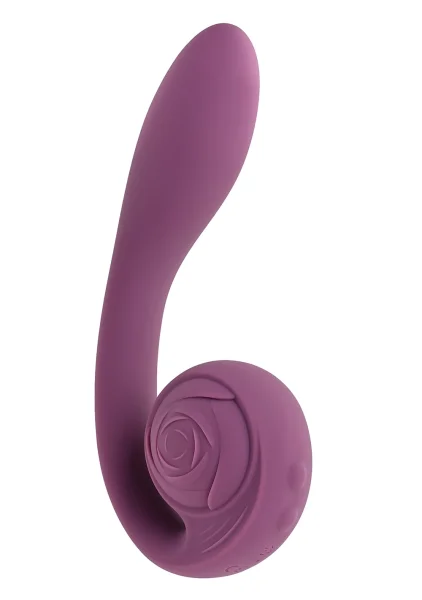 Gender X Poseable You Rechargeable Waterproof Silicone Dual Stimulation Vibrator - Purple