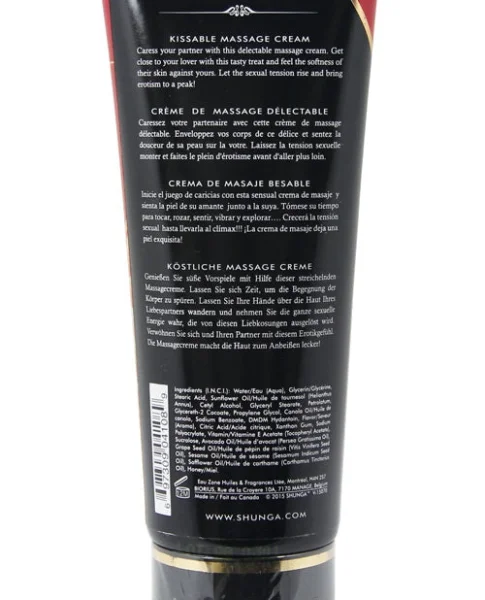 Shunga Kissable Massage Cream in Sparkling Strawberry Wine 7oz