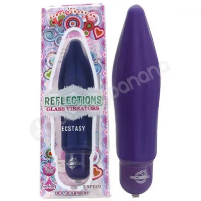 Reflections Ecstasy Purple Glass Vibrator