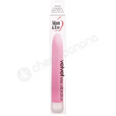 Adam Eve Velvet Kiss Pink Slim Smooth Vibrator