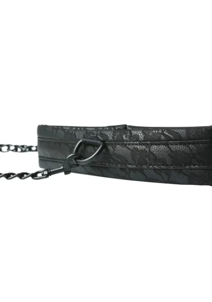 Midnight Lace Collar and Leash by Sportsheets