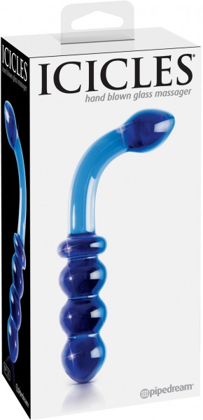 7" Glass Anal Beads