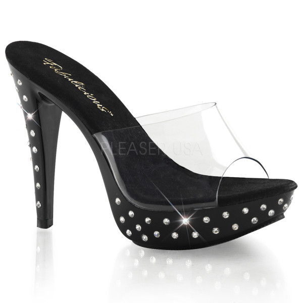COCKTAIL-501SDT - 5" Heel, 1" Rhinestone Studded PF Slide — image 5 of 8