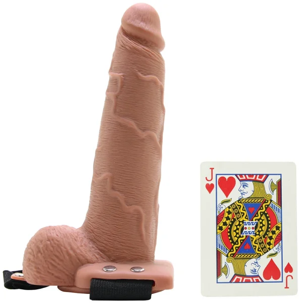 Fetish Fantasy Series 7.5" Hollow Squirting Strap-on With Balls -
