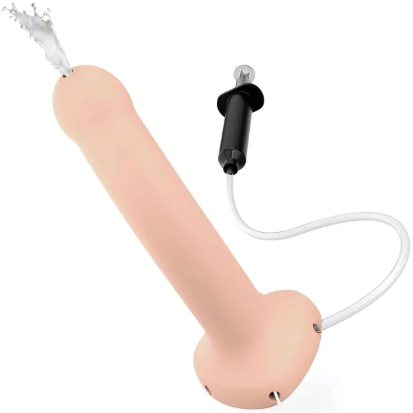 Strap-on-Me Squirting Harness Compatible Silicone Dildo - Vanilla