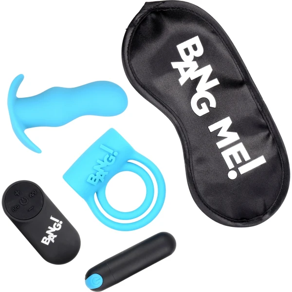Duo Blast Remote Control Cock Ring And Butt Plug Vibe Kit
