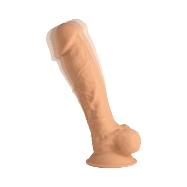 Fleshstixxx Vibrating Rechargeable Dong 8 In. Tan — image 11 of 13