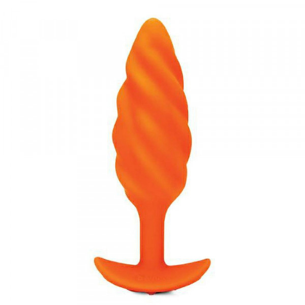 B-vibe Swirl Texture Plug Orange