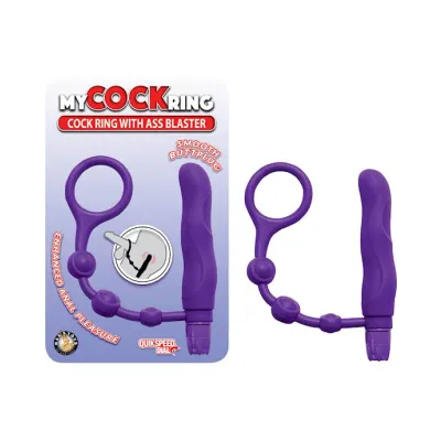 Nass Toys Cockring With Ass Blaster Purple
