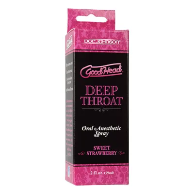 Doc Johnson GoodHead Deep Throat Spray Strawberry