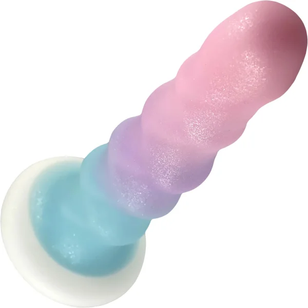 Cotton Candy Sweet Tooth 7" Silicone Suction Cup Dildo