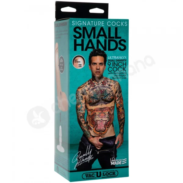 Signature Cocks Small Hands 9" Ultraskyn Penis Dildo With Vac-U-Lock Suction Cup