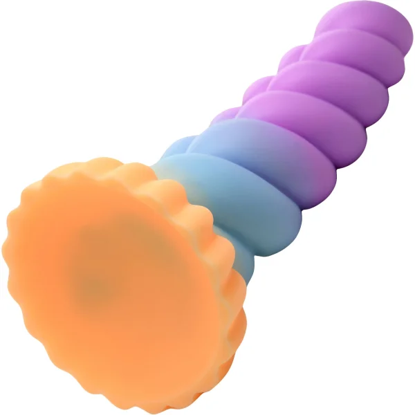 Unicorn Curvy Bumpy 8.3" Silicone Suction Cup Dildo By Creature Cocks