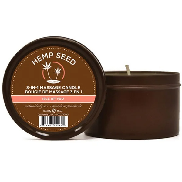 Earthly Body Massage Candle Isle Of You 6oz — image 5 of 5