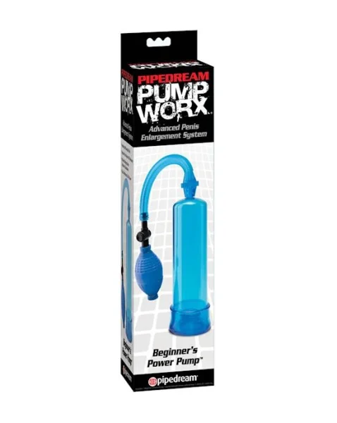 Pump Worx Beginners Power Penis Pump - Blue