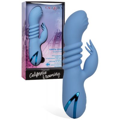 California Exotic 8 Thrusting Silicone G Spot Rabbit with Flicking Teaser