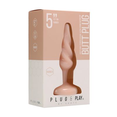 Butt Plug Rounded Flesh 5 Inch