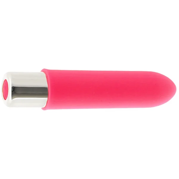 BAM MINI Rechargeable Bullet Silicone Vibrator by VeDO - Pink