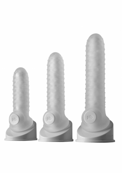 Fat Boy Checker Box Sheath 7,5 Inch - clear Sex Gloves