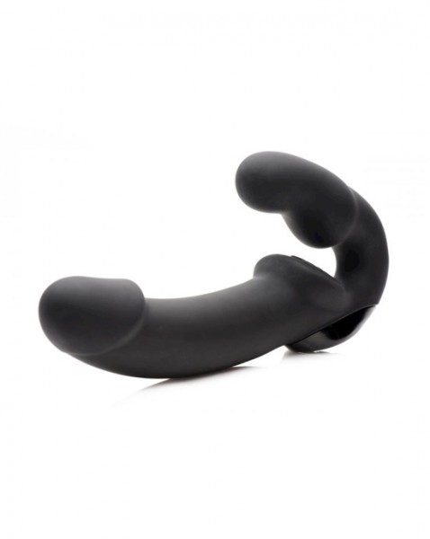 Urge Silicone Strapless Strap-on With Remote - Black
