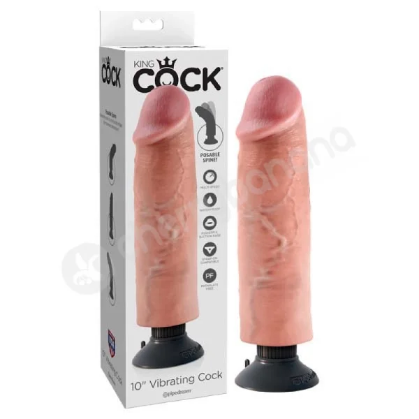 King Cock Flesh 10'' Vibrating Cock