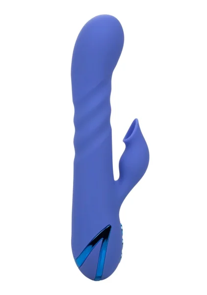 California Dreaming L.A. Love Thrusting Rabbit Style Silicone Rechargeable Vibrator by CalExotics