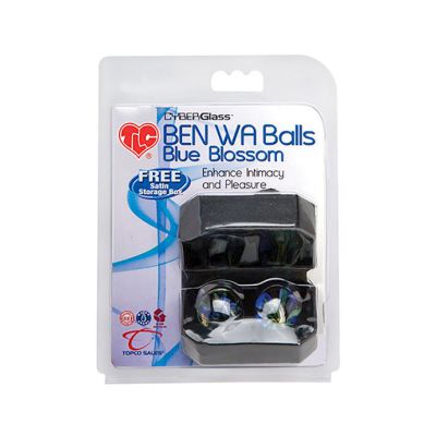Tlc Cyberglass Ben Wa Balls Blue Blossom