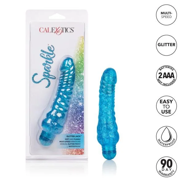 Sparkle Glitter Jack Blue Vibrator — image 4 of 8