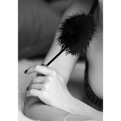 Ouch Black White Feather Tickler