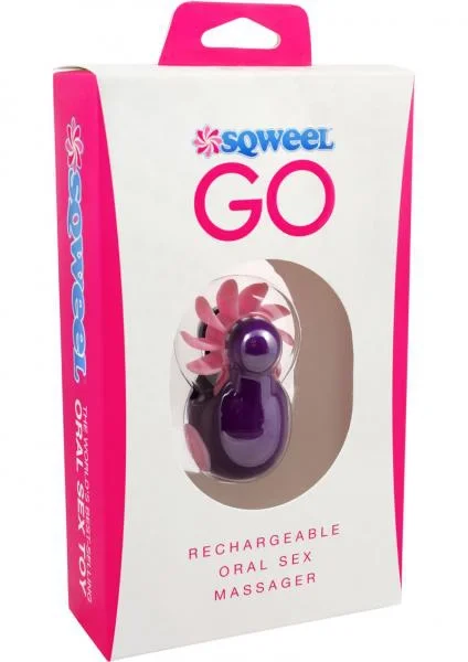 Sqweel Go Oral Sex Massager Purple