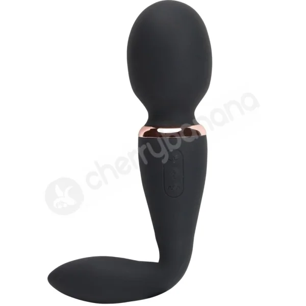 Nu Sensuelle XLR8 Alluvion Black Ultra-Flexible Dual Ended Wand Vibrator