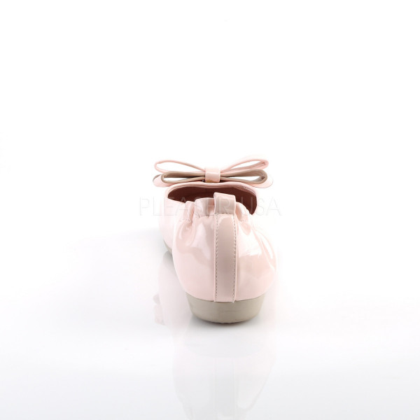 Round Toe Foldable Flats W/ Bow
