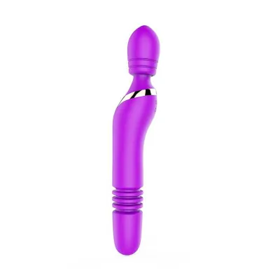 Lex Dual Stim Wand Vibrator Purple