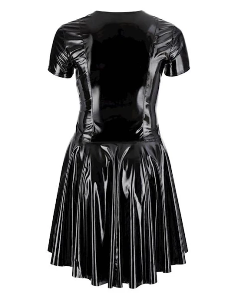 Pin Up Vinyl Zip Dress