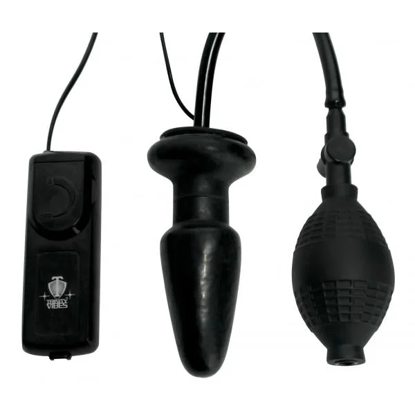 Deluxe Wonder Plug Inflatable Vibrating Black — image 5 of 21