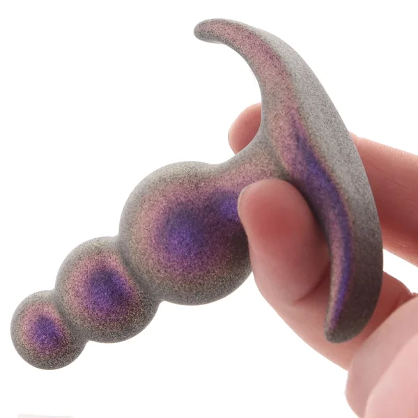 Anal Adventures Matrix Supernova Beaded Silicone Butt Plug By Blush - Galactic Purple