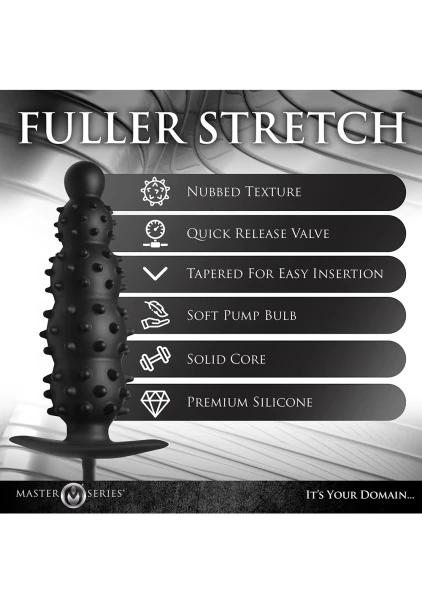 Ass Puffer Nubbed Inflatable Silicone Anal Plug — image 6 of 22