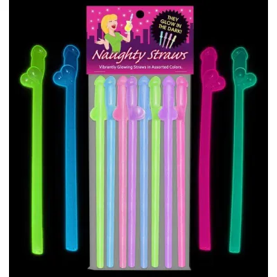 Glow in the Dark Naughty Straws