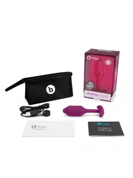 bVibe Vibrating Snug Plug Medium- Weighted Butt Plugs
