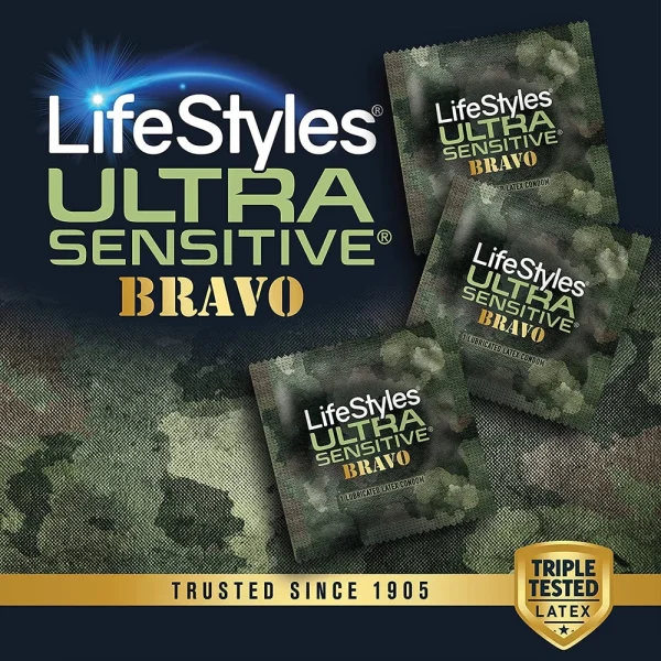 LifeStyles Ultra Sensitive Bravo Condoms | Ultra Thin Condoms