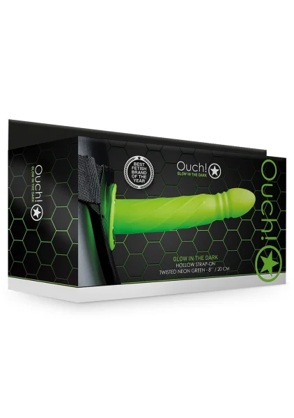 Ouch! Glow in the Dark Twisted Hollow Strap-On — image 9 of 9
