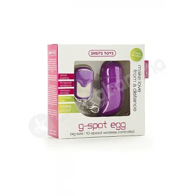 Shots Toys Purple Big G spot Egg Vibrator