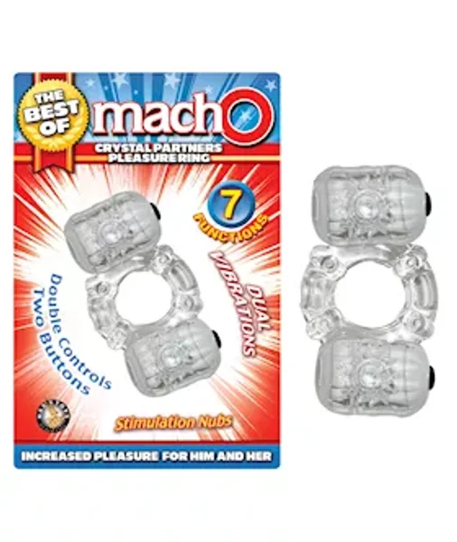 The Best Of Macho Crystal Partners Pleasure Ring Clear — image 4 of 4